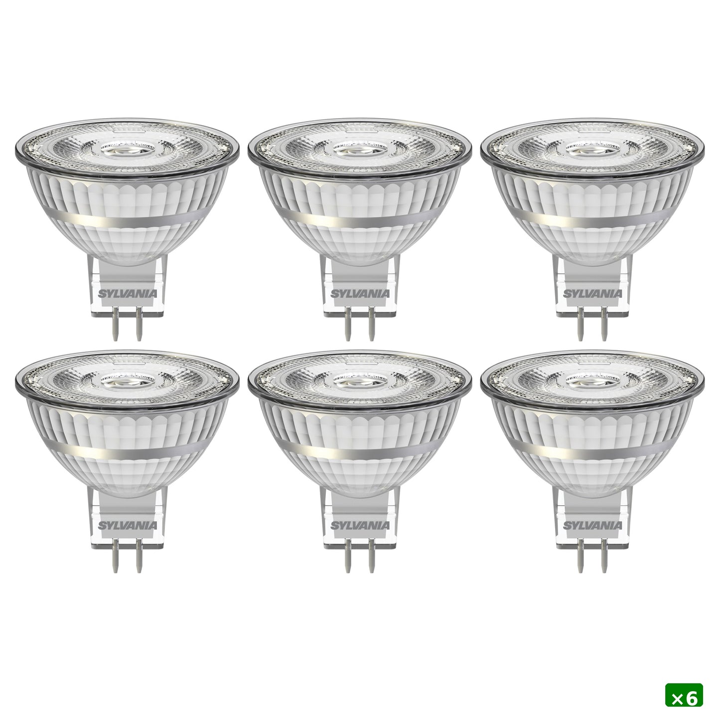 Sylvania RefLED Superia RT MR16 LED MR16 Spotlight Bulb 5.8W (40W Equivalent) 460 Lumens Warm White 3000K Dimmable Clear