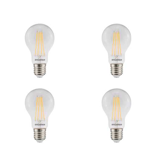 Sylvania ToLEDo Retro GLS Warm White E27 7W Non-Dimmable LED Bulb - 4 Pack