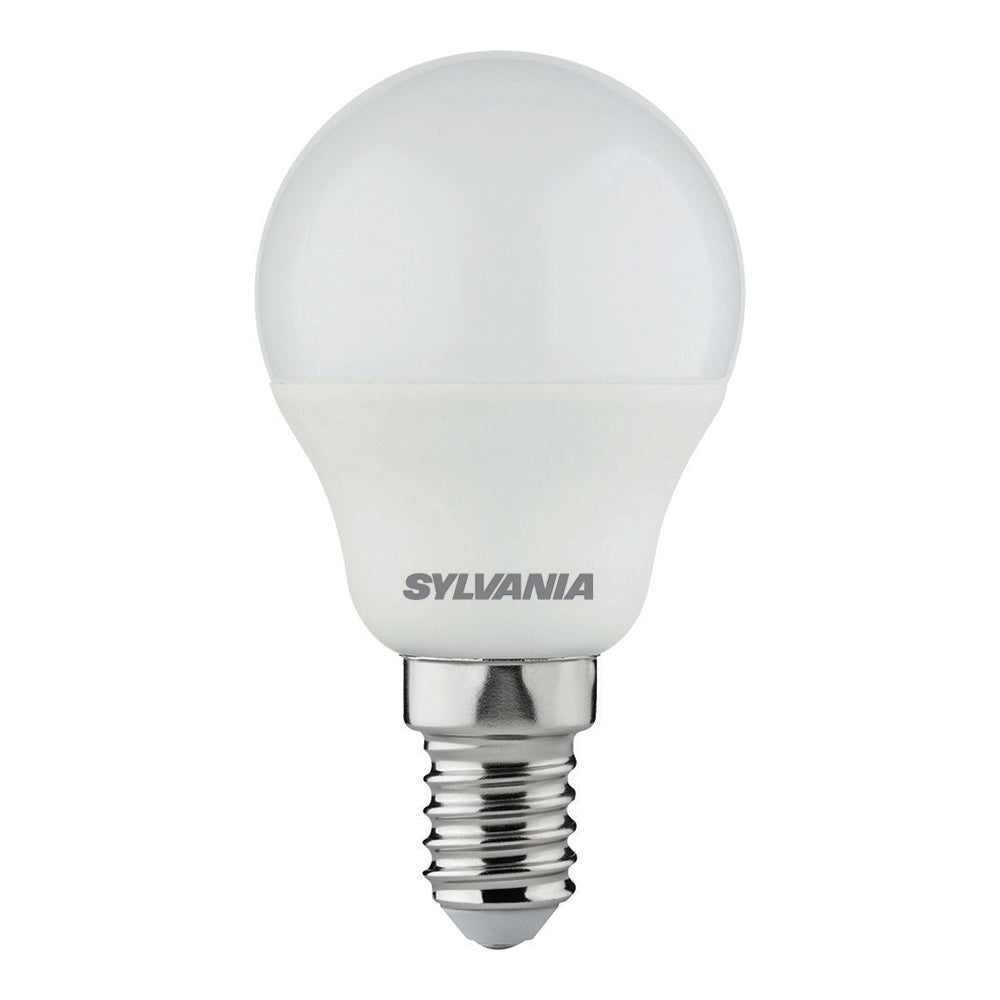 Sylvania ToLEDo Golf Ball Warm White E14 4.5W Non-Dimmable LED Bulb - 4 Pack