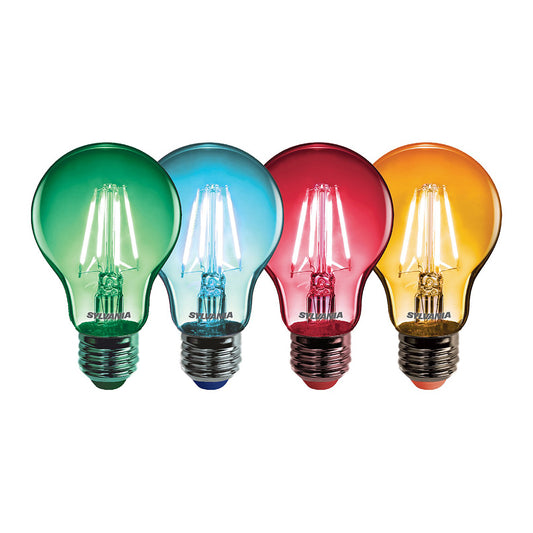 Sylvania ToLEDo Retro Chroma Green, Blue, Red, Orange E27 4W LED Bulbs for Festoon String Lights