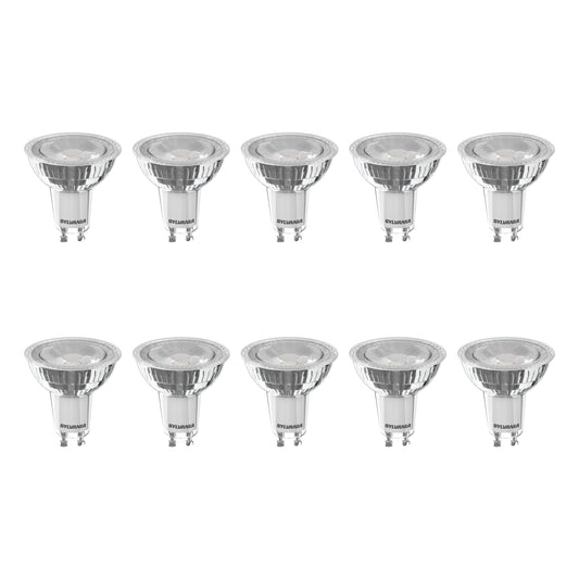 Sylvania RefLED Superia Retro Dimmable GU10 Warm White 4.5W LED Bulb - 10 Pack