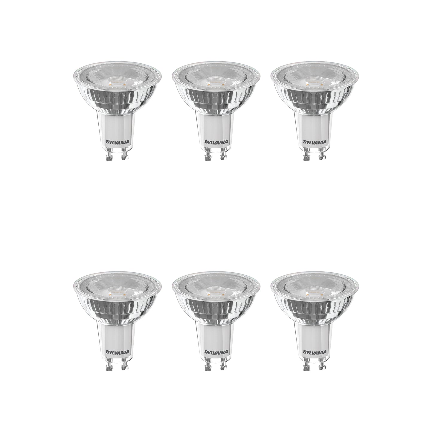 Sylvania RefLED Superia Retro Non-Dimmable GU10 Neutral White 5W LED Bulb - 6 Pack