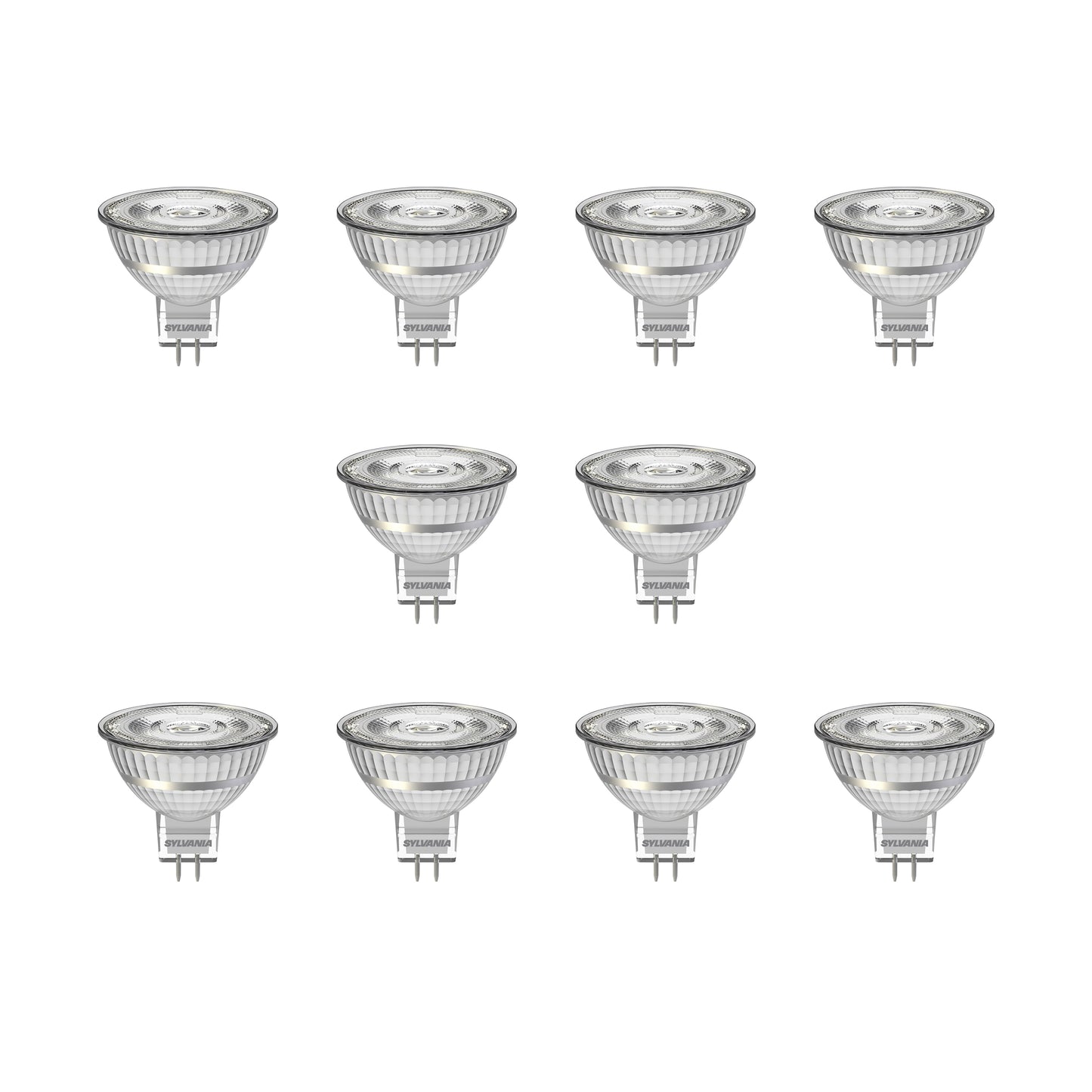 Sylvania Superia Retro Dimmable Warm White 5.8W MR16 LED Bulb - 10 Pack
