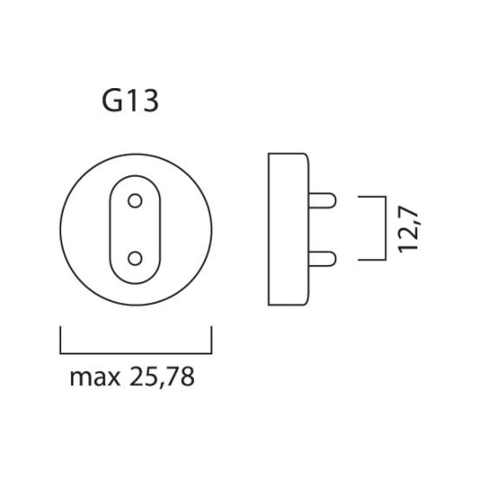 Sylvania ToLEDo Superia Cool White T8 7.5W 2ft Universal LED Tube - 10 Pack