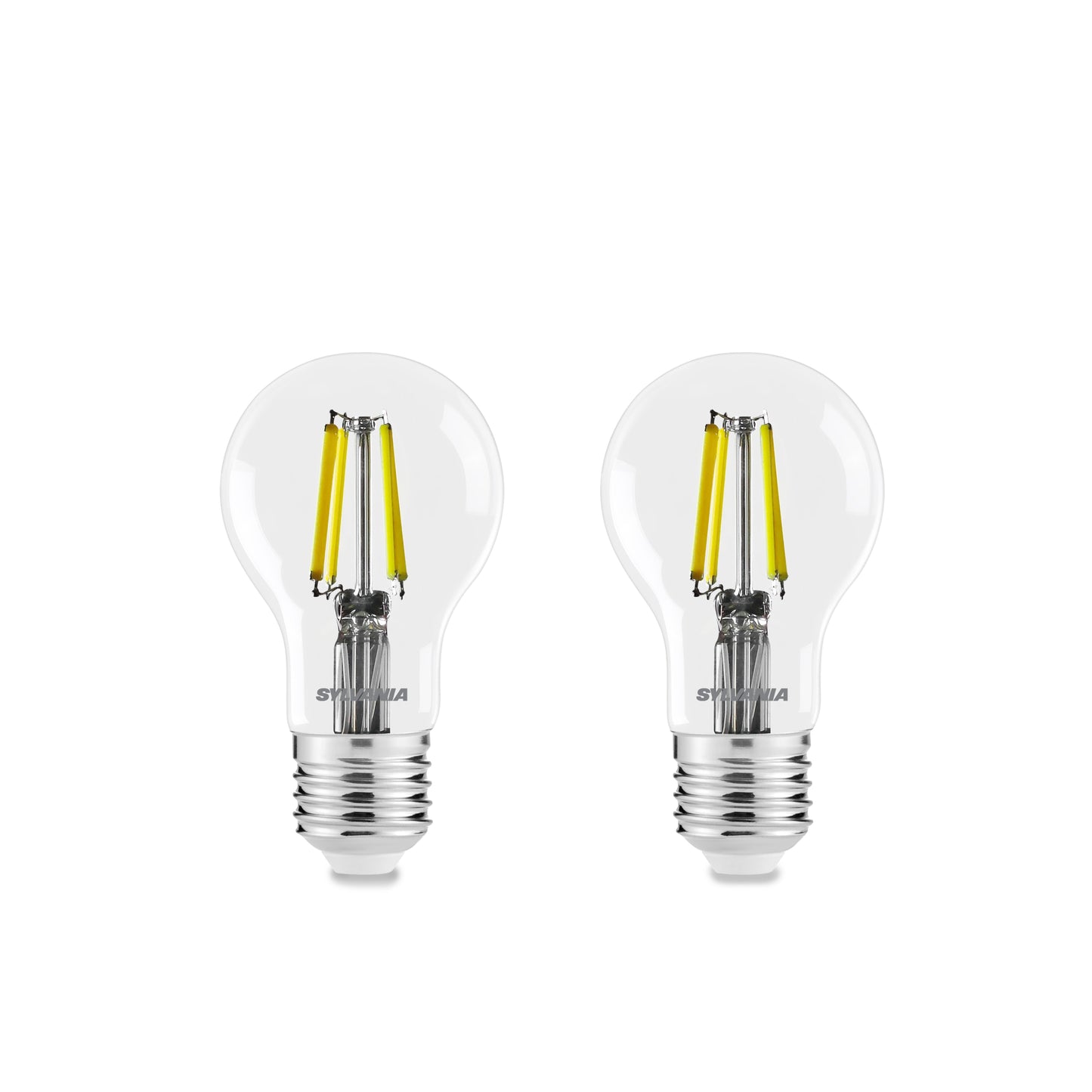 Sylvania Platinum GLS Retro E27 Ultra-Efficient Neutral White 4W A-Class LED Bulb - 2 Pack