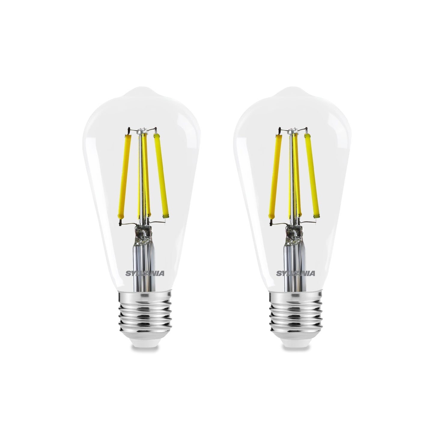 Sylvania Platinum Conical ST64 Retro E27 Ultra-Efficient Warm White 4W A-Class LED Bulb - 2 Pack
