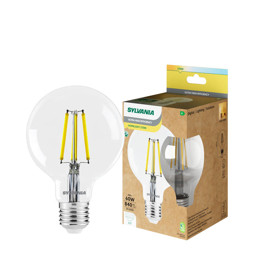 Sylvania Platinum Globe G95 Retro E27 Ultra-Efficient Warm White 4W A-Class LED Bulb