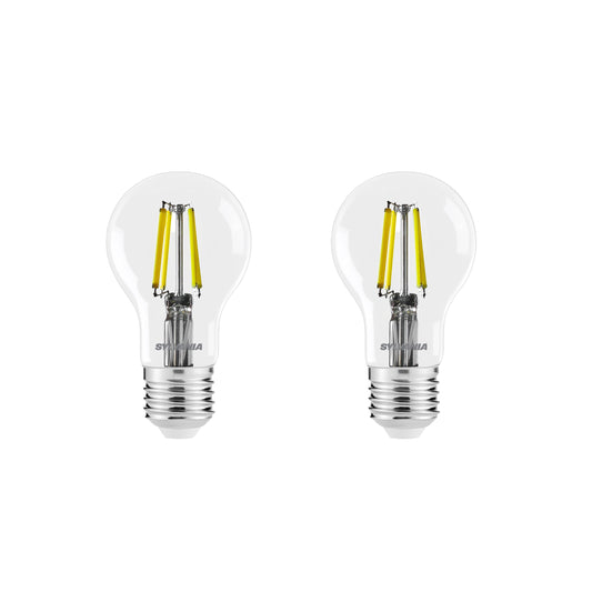 Sylvania Platinum GLS Retro E27 Ultra-Efficient Neutral White 2.3W A-Class LED Bulb - 2 Pack