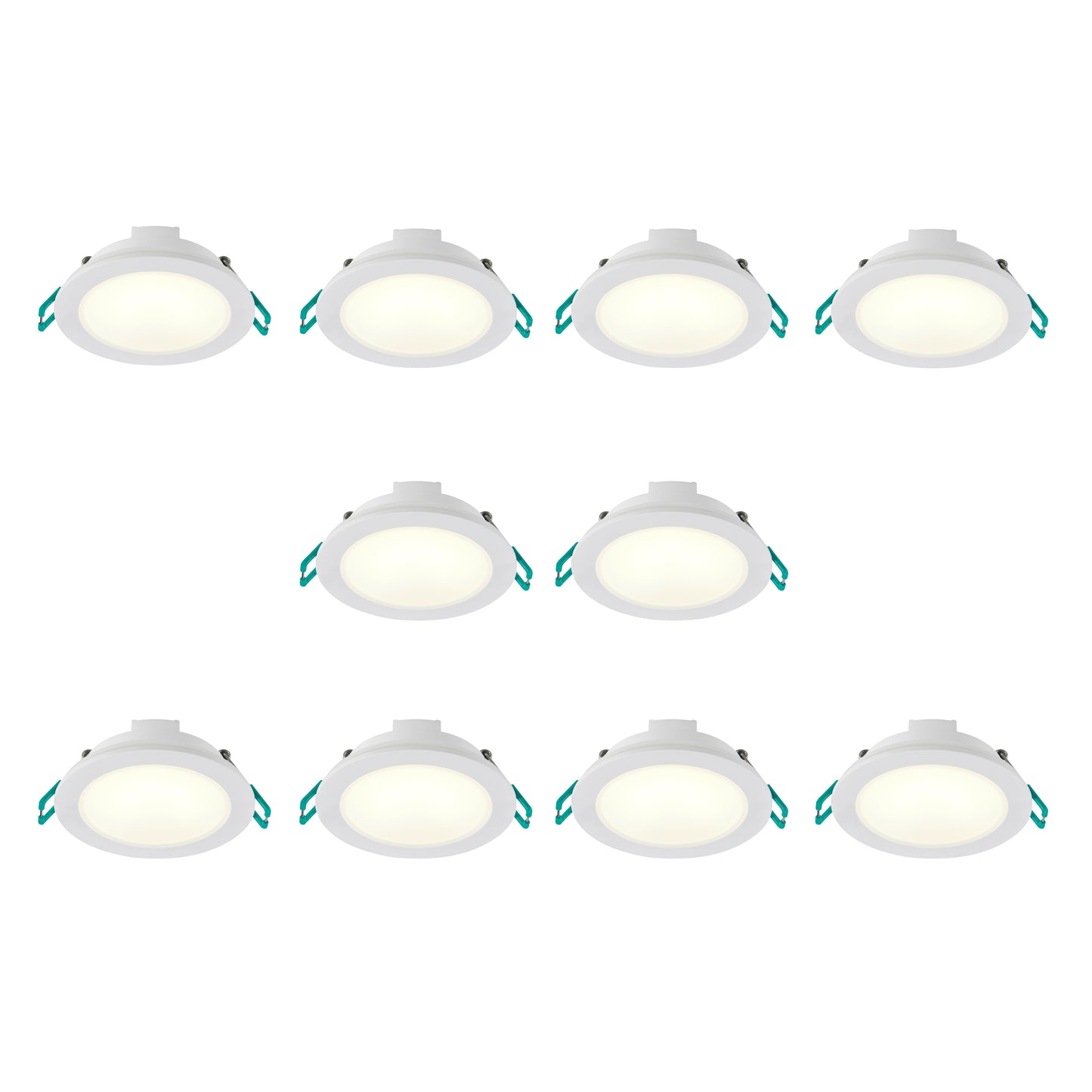 Sylvania SylSpot Neos IP65 rated 4.8W Recessed LED Spotlight - 10 Pack