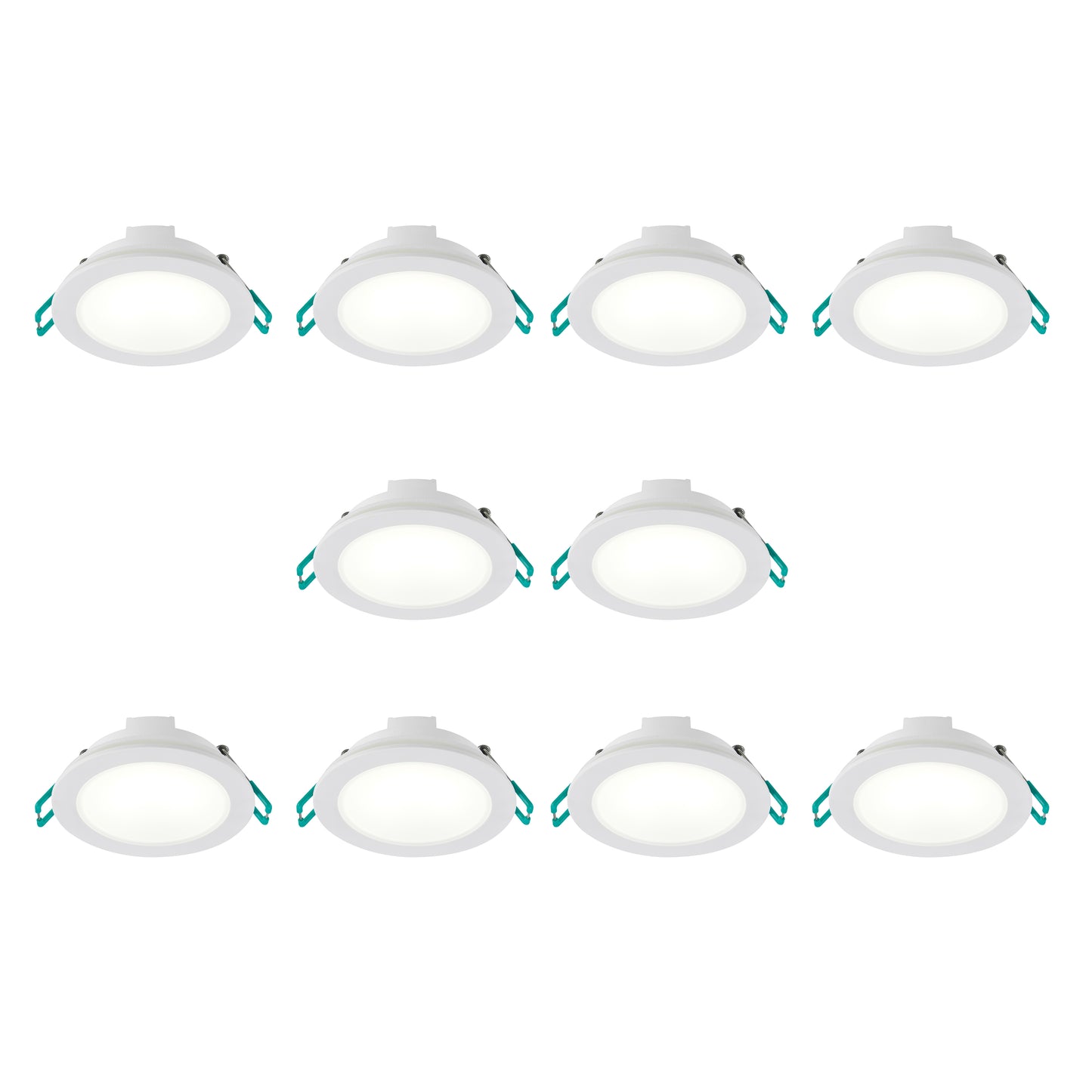 Sylvania SylSpot Neos IP65 rated 4.8W Recessed LED Spotlight - 10 Pack