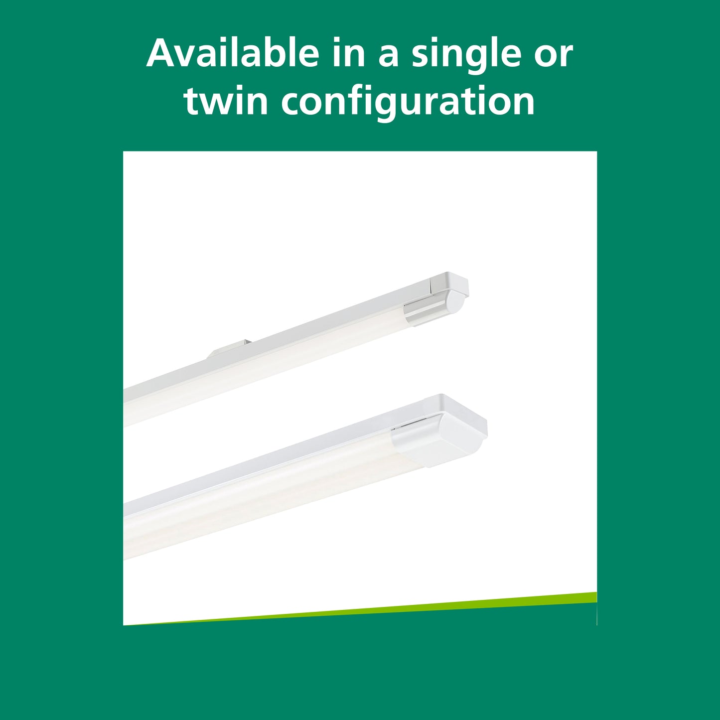 Sylvania SylBatten Neutral White IP20 18W 5ft Single LED Batten