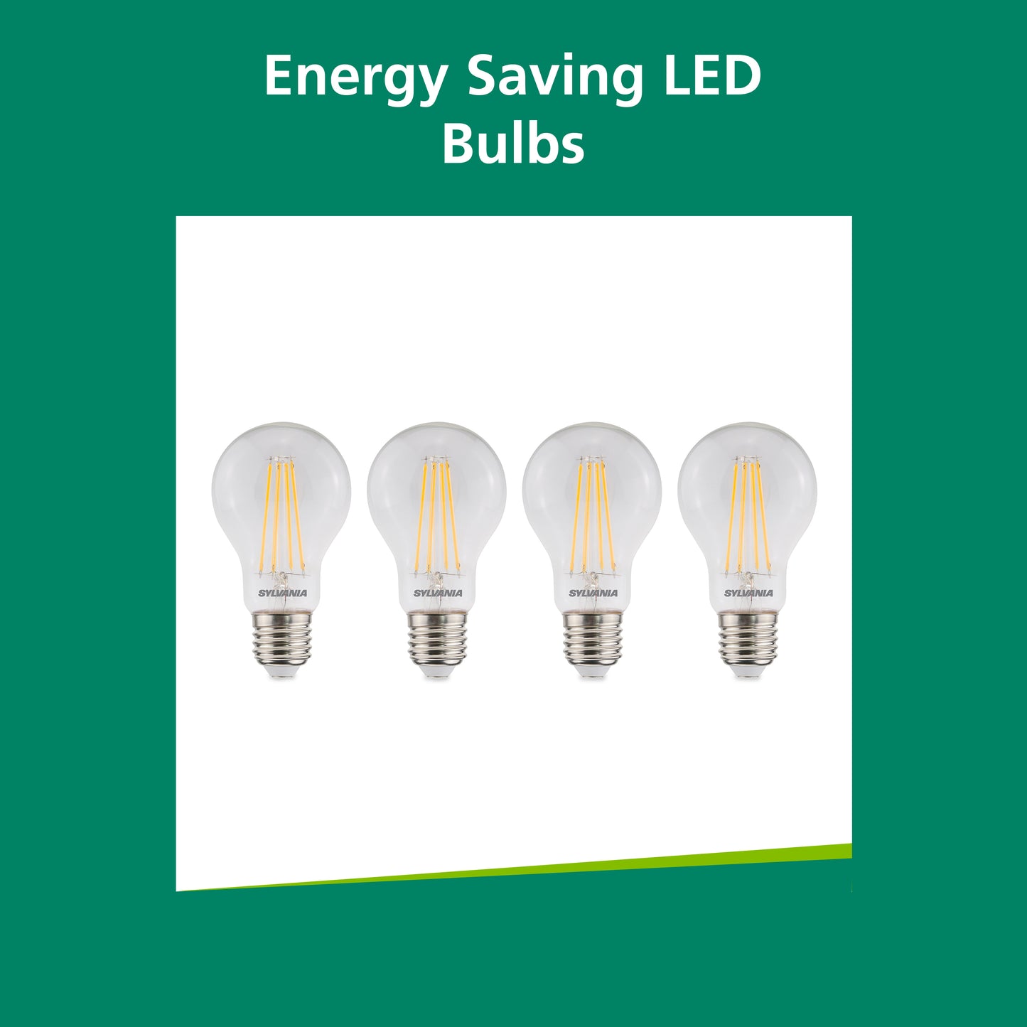 Sylvania ToLEDo Retro GLS Warm White E27 7W LED Bulb - 9 Pack