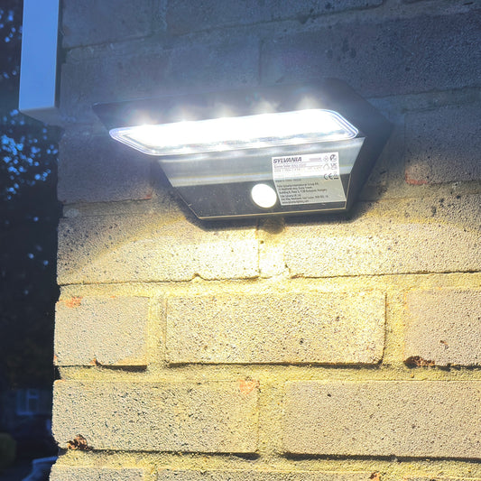 Sylvania YourHome 290 Lumen Solar LED Outdoor Wall Light with Motion Sensor - Twin Pack