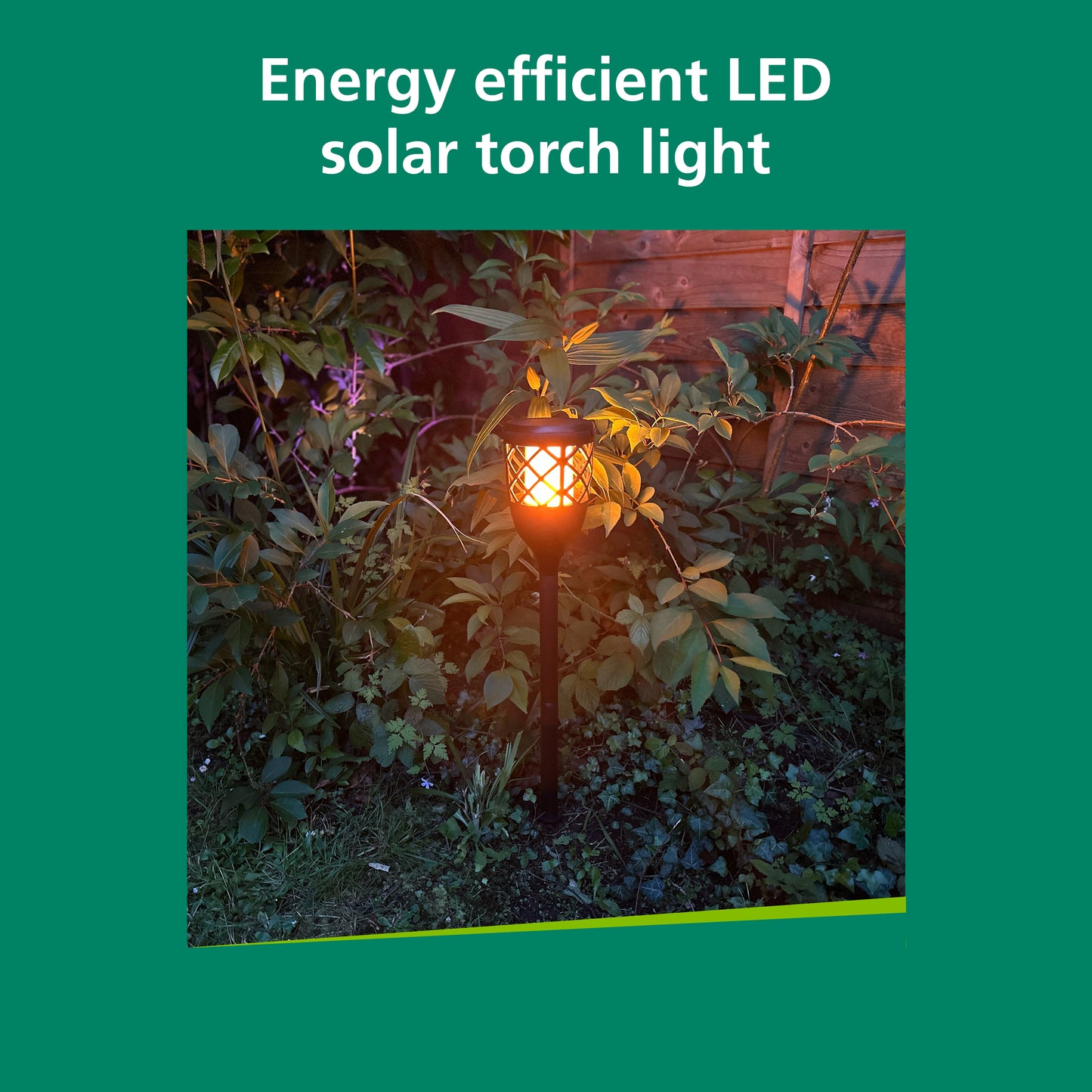 Sylvania YourHome 78 Lumen Solar LED Outdoor Flame Torch Light - Twin Pack