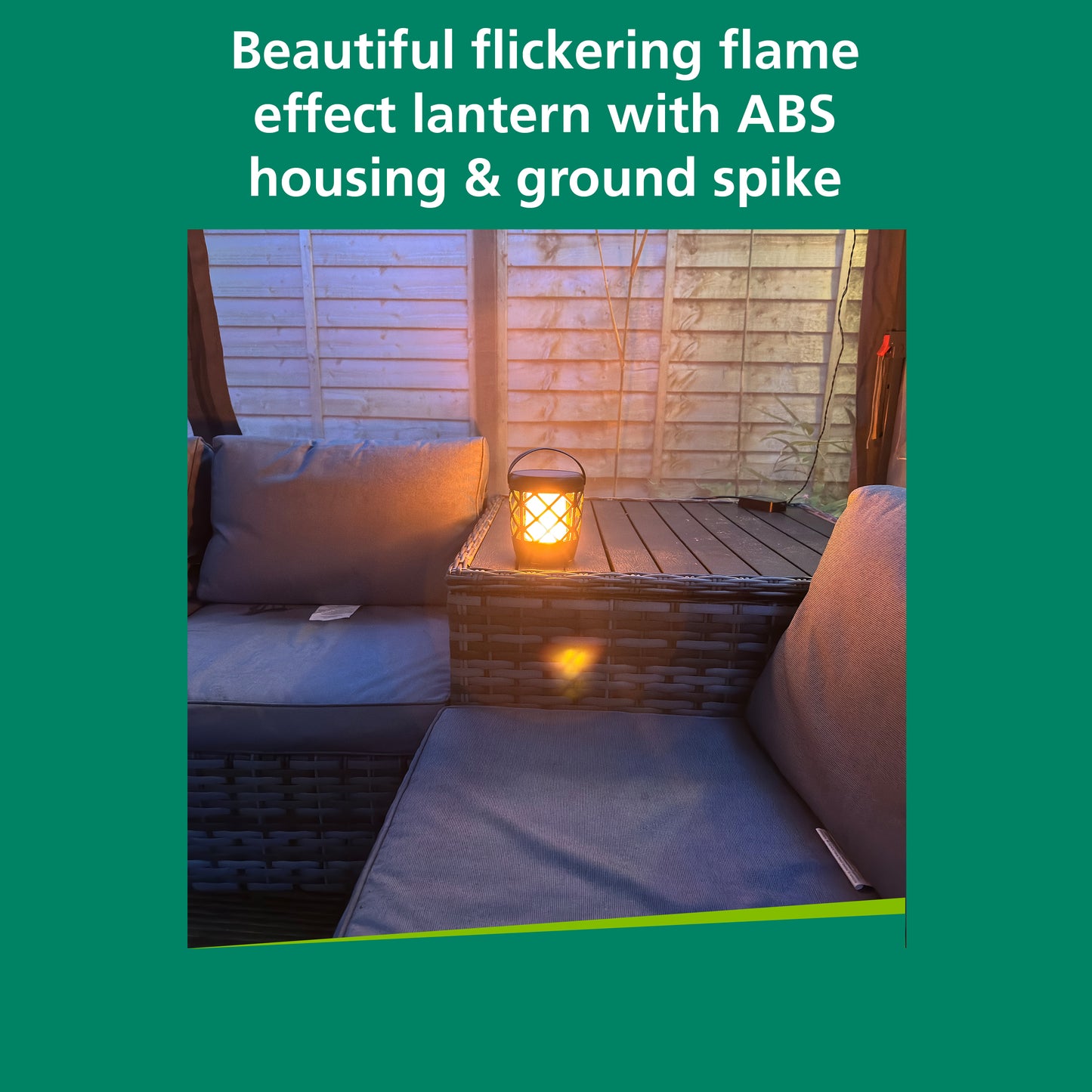 Sylvania YourHome 78 Lumen Solar LED Outdoor Flame Torch Light - Twin Pack