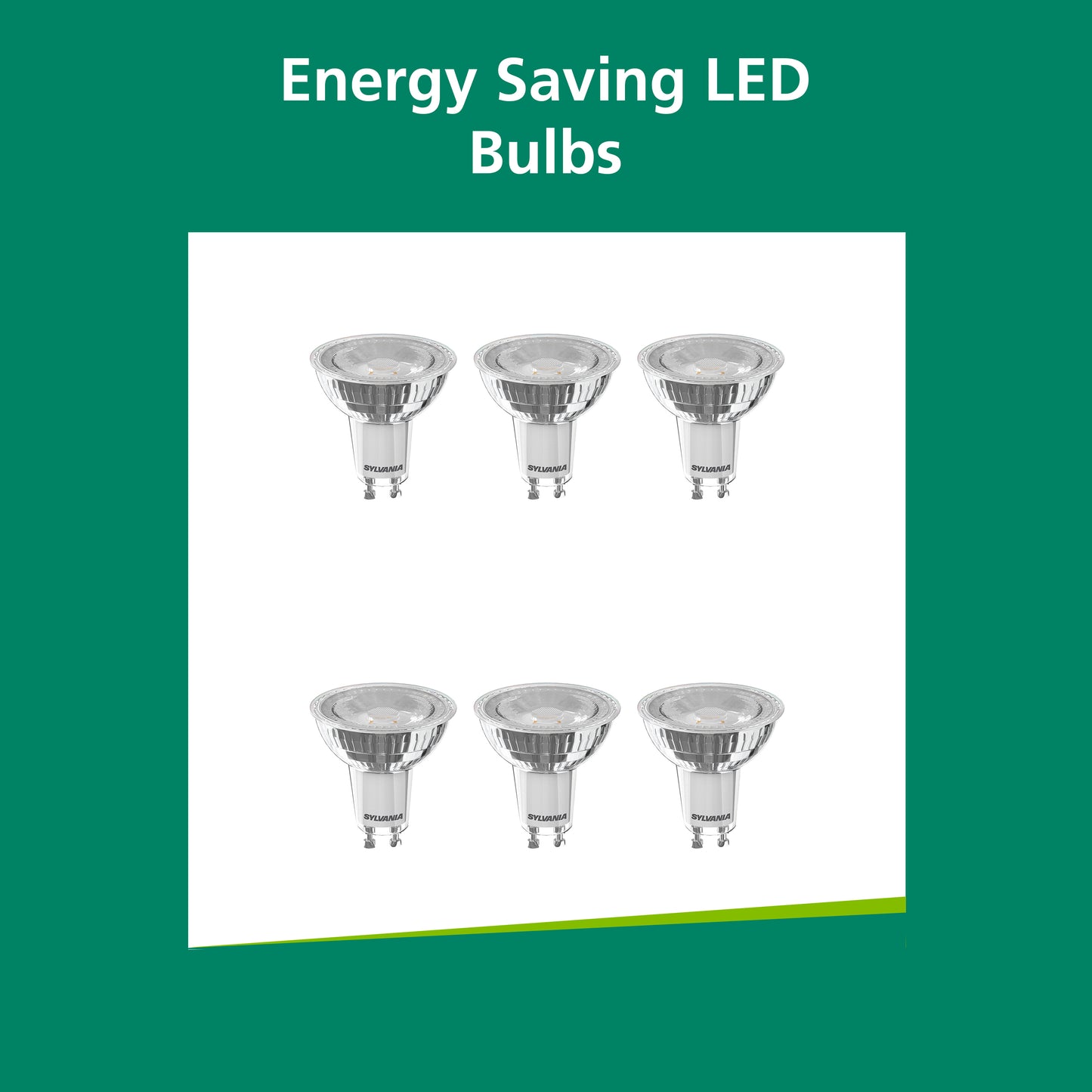 Sylvania RefLED Superia Retro Non-Dimmable GU10 Neutral White 5W LED Bulb - 6 Pack
