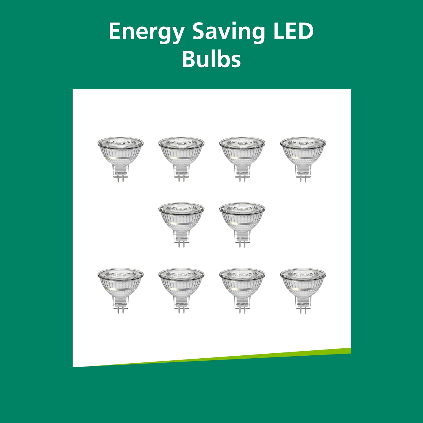 Sylvania Superia Retro Dimmable Warm White 5.8W MR16 LED Bulb - 10 Pack
