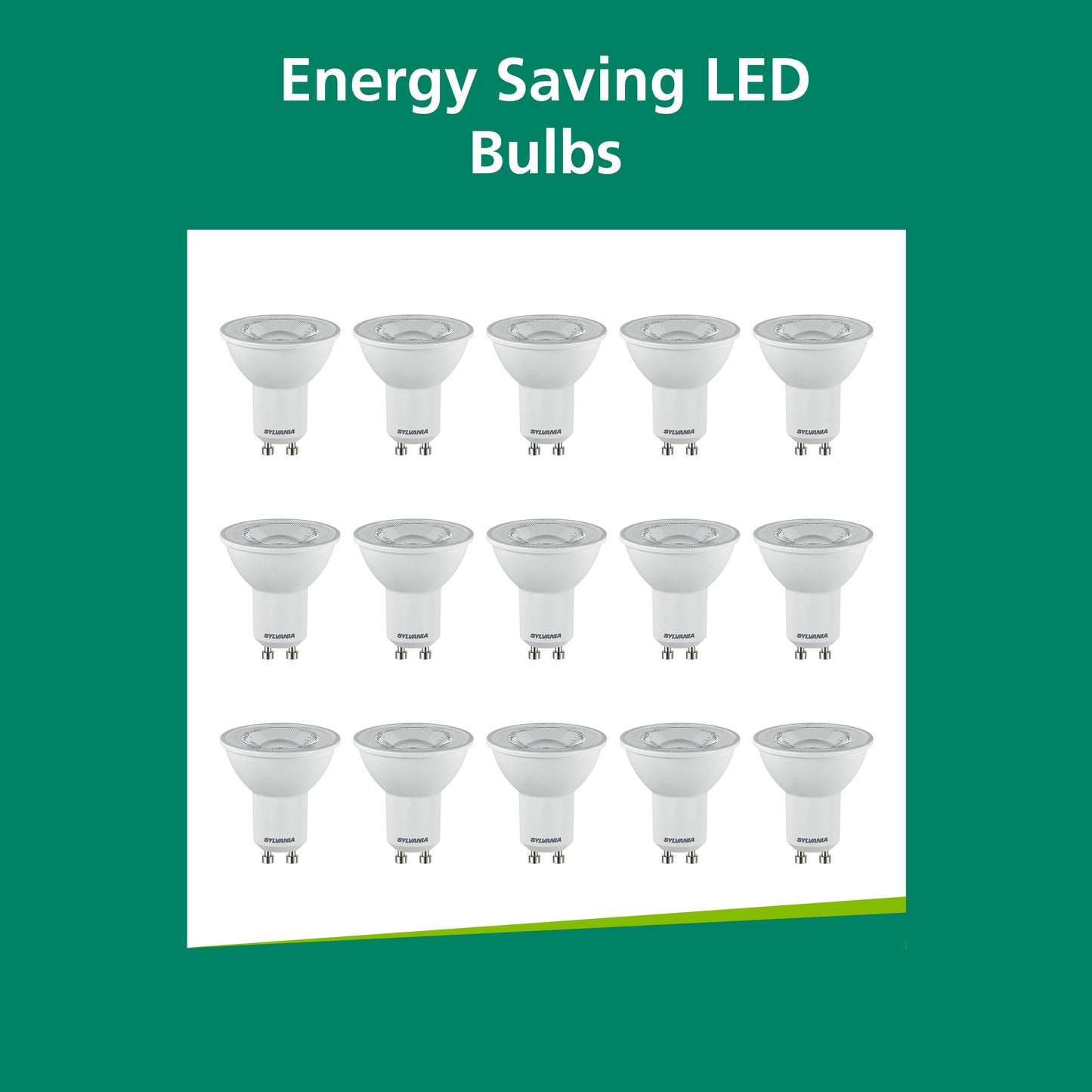 Sylvania Superia RefLED GU10 Cool White 4.2W LED Bulb - 15 Pack