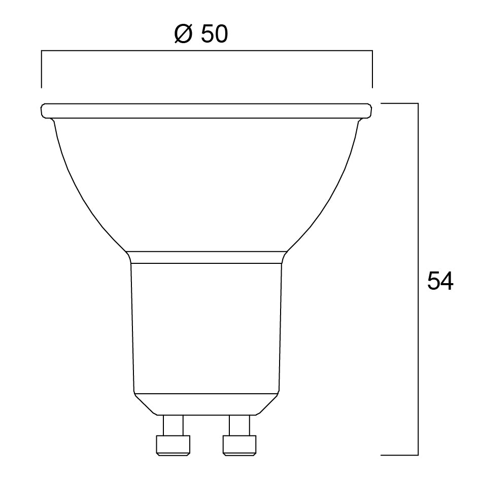 Sylvania RefLED Non-Dimmable GU10 Warm White 4.2W LED Bulb - 10 Pack