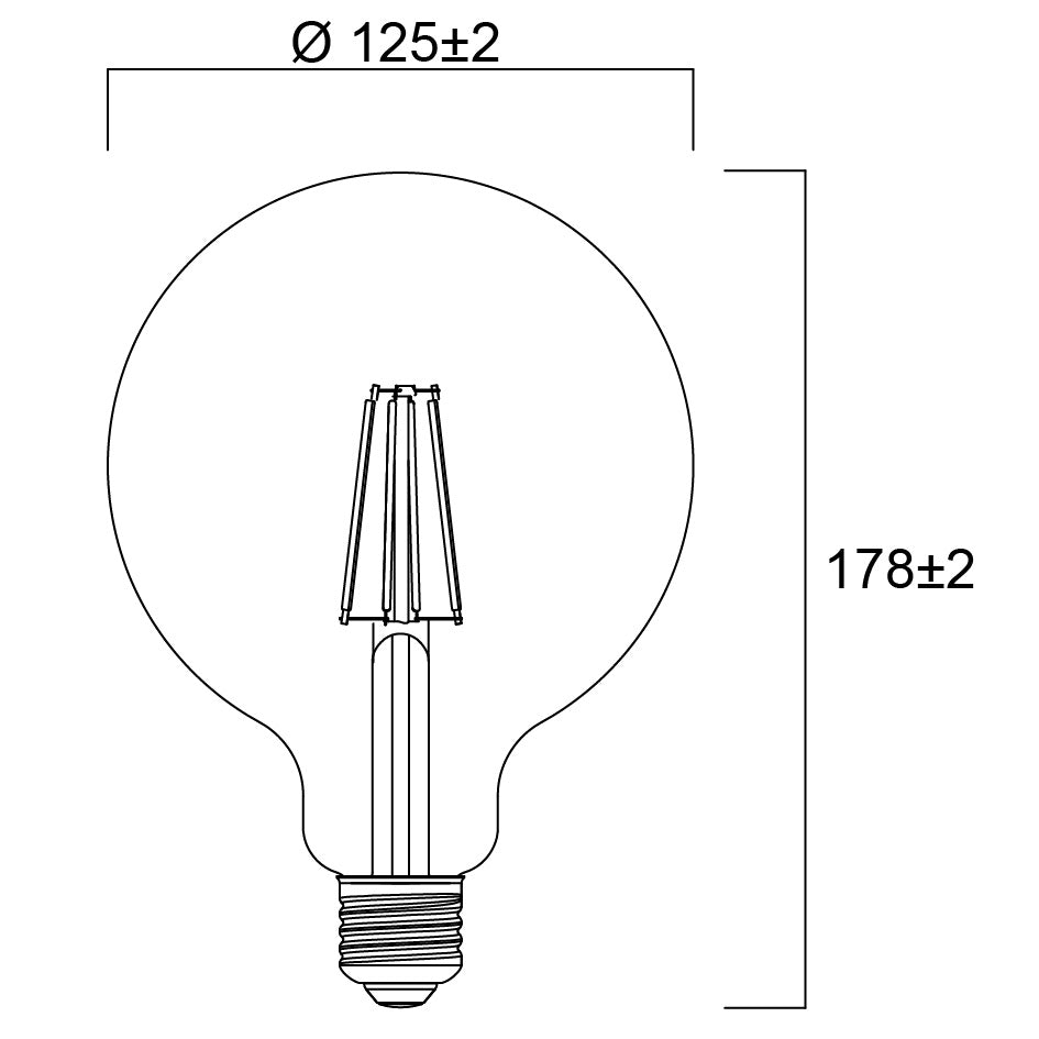 Sylvania Platinum Globe G120 Retro E27 Ultra-Efficient Warm White 4W A-Class LED Bulb