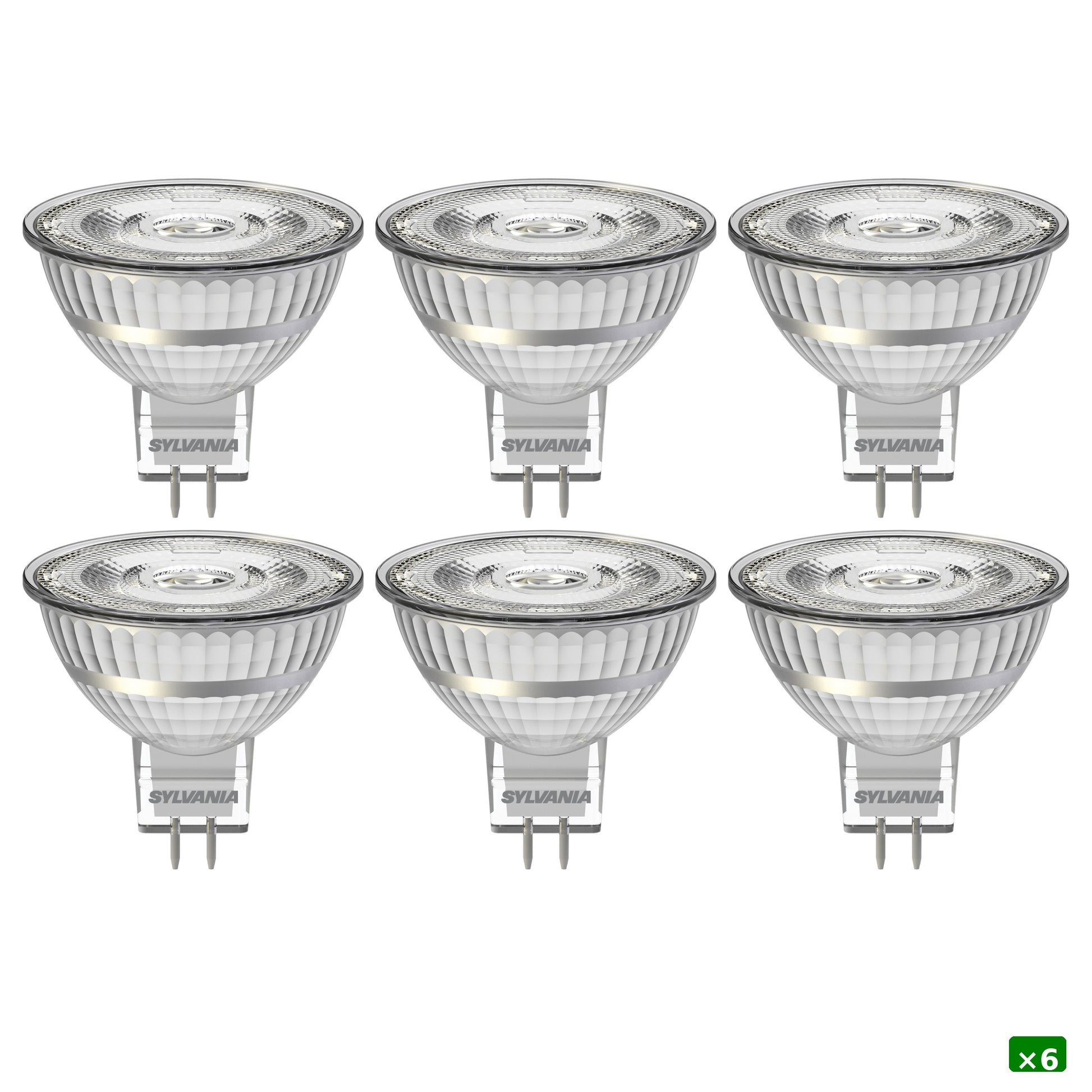 Sylvania RefLED Superia RT MR16 LED MR16 Spotlight Bulb 5.8W (40W Equivalent) 460 Lumens Warm White 3000K Dimmable Clear