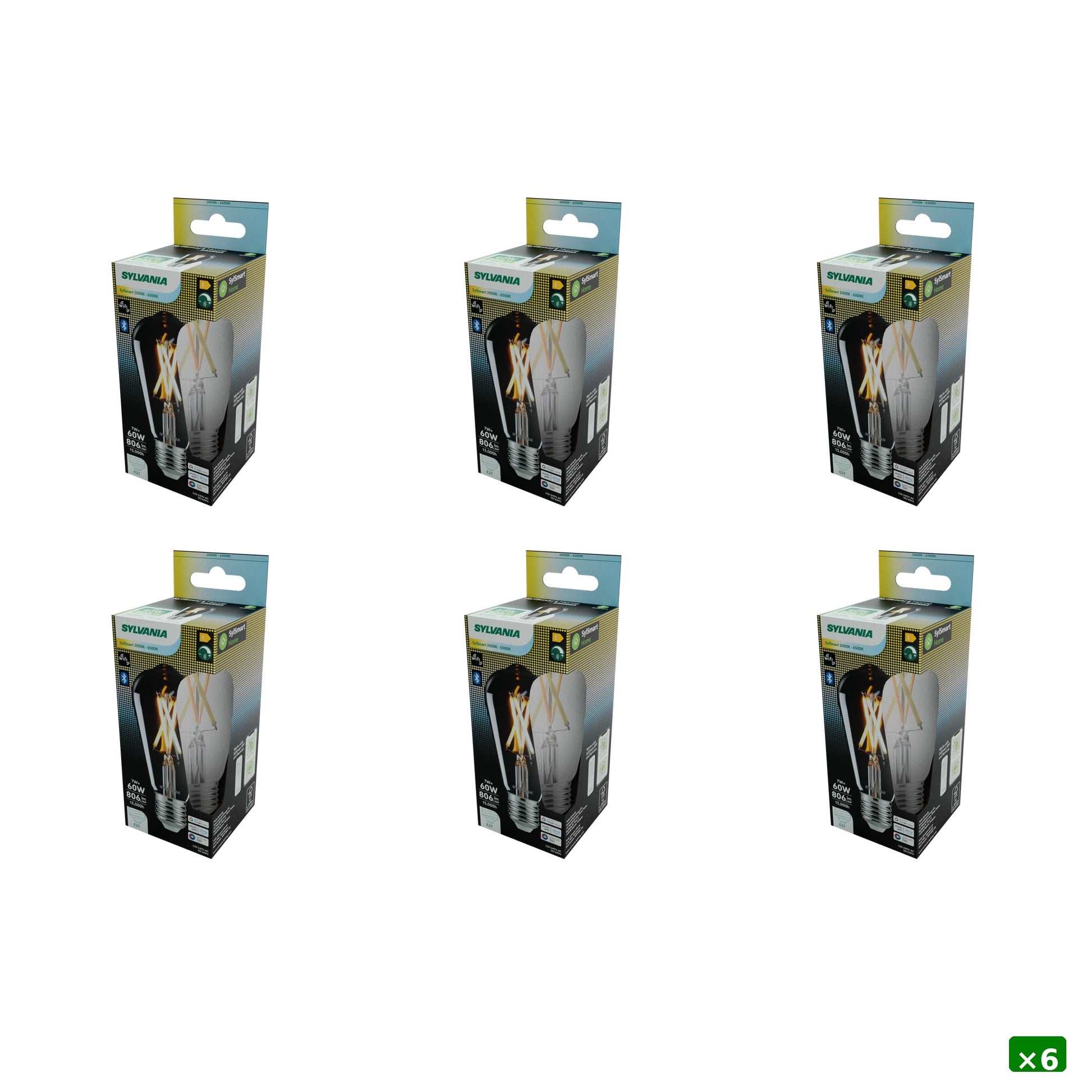 Sylvania Smart Lamps Smart LED Edison ST64 Filament Bulb E27 806 Lumens WiFi Tuneable White