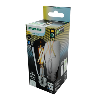 Sylvania Smart Lamps Smart LED Edison ST64 Filament Bulb E27 806 Lumens WiFi Tuneable White