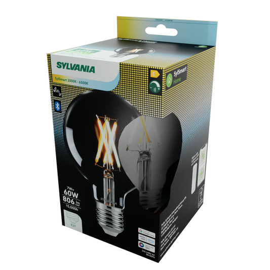 Sylvania Smart Lamps Smart LED Large Globe G95 Bulb E27 806 Lumens WiFi Tuneable White Clear