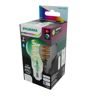 Sylvania Smart Lamps Smart LED Light Bulb E27 806 Lumens WiFi Tuneable White Clear