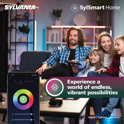 Sylvania Smart Lamps Smart LED Light Bulb E27 806 Lumens WiFi Tuneable White Clear