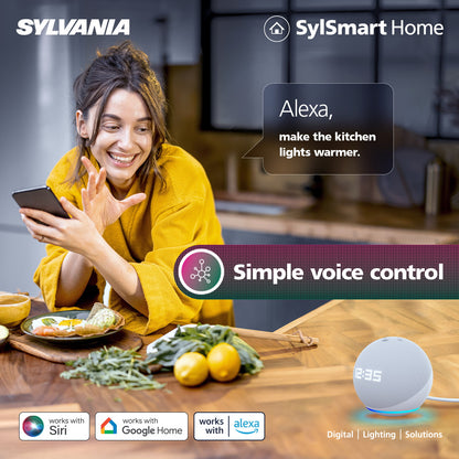 Sylvania Smart Lamps Smart LED Edison ST64 Filament Bulb E27 806 Lumens WiFi Tuneable White