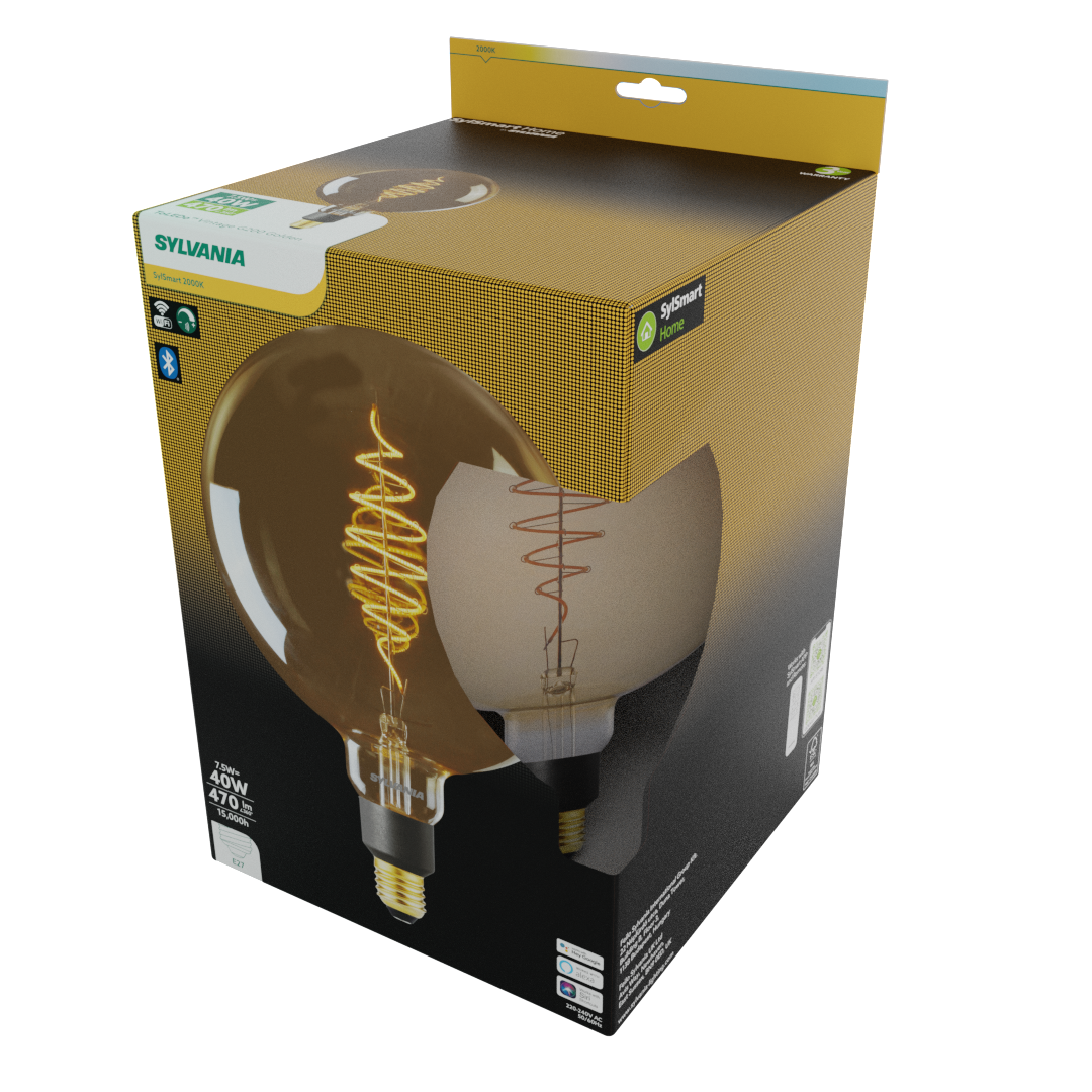 Sylvania Smart Lamps Smart LED Light Bulb E27 450 Lumens WiFi Tuneable White Clear