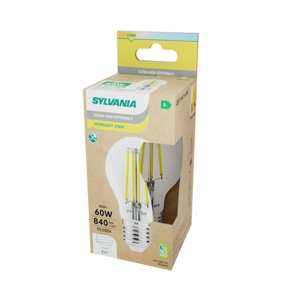 Sylvania ToLEDo Platinum RT LED Filament Light Bulb E27 485 Lumens Warm White 2700K