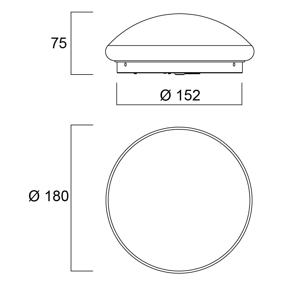 Sylvania SylCircle LED Round Ceiling Light 6W 520 Lumens IP54 DualTone Flush Mount