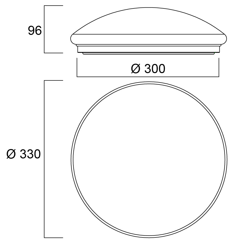 Sylvania SylCircle LED Round Ceiling Light 6W 520 Lumens IP54 DualTone Flush Mount