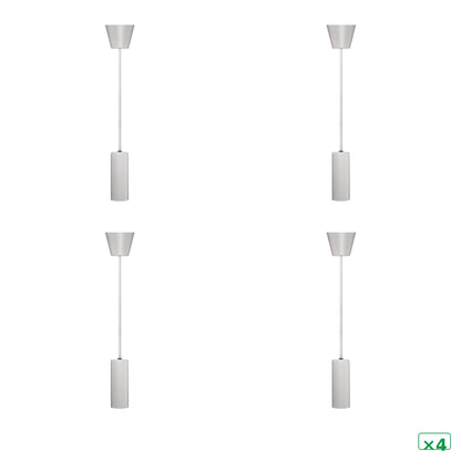 Sylvania SylPendant Decorative Metal Pendant Light White E27 Lampholder Ceiling Light