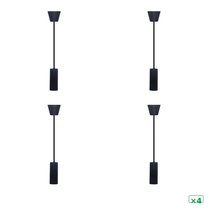 Sylvania SylPendant Decorative Metal Pendant Light Black E27 Lampholder Ceiling Light