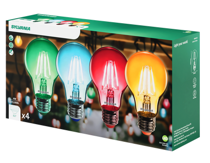 Sylvania ToLedo Retro Chroma LED Filament Light Bulb E27 - Pack of 4