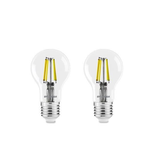 Sylvania Platinum GLS Retro E27 Ultra-Efficient Neutral White 4W A-Class LED Bulb - 2 Pack