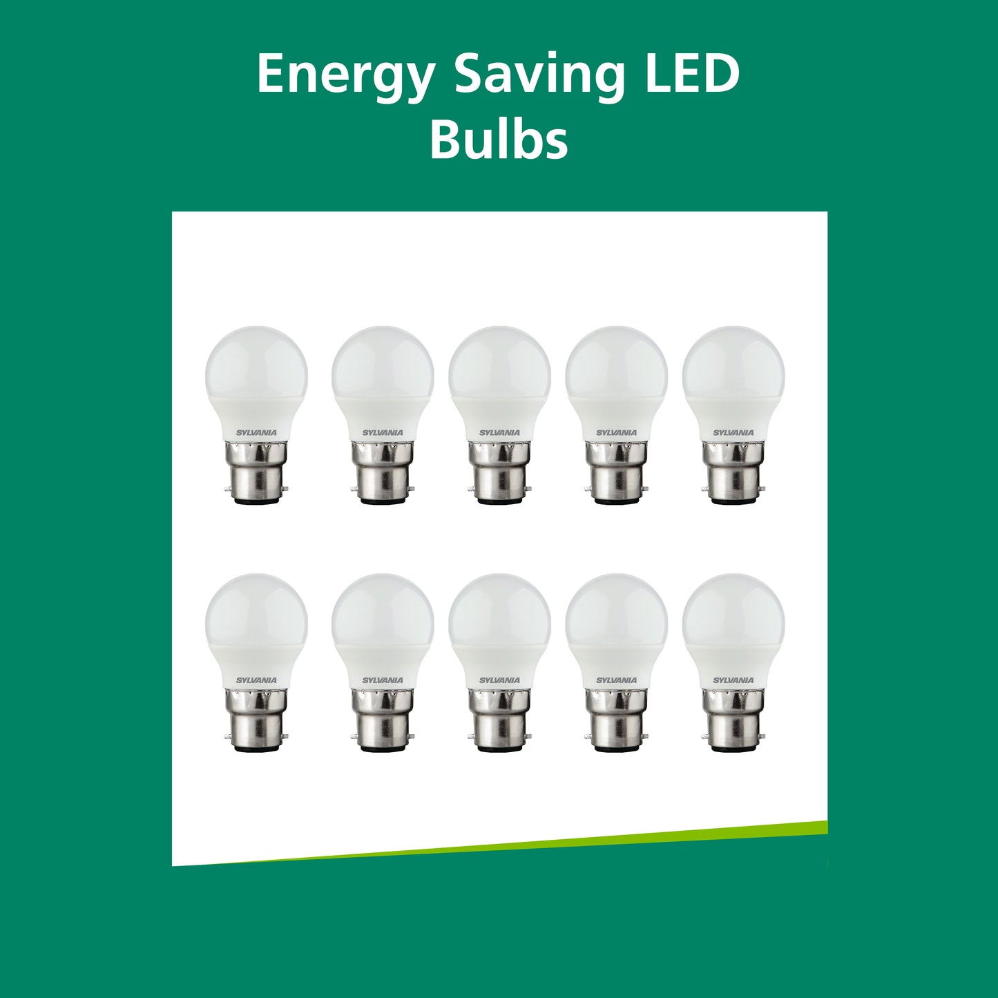 Sylvania ToLEDo Ball Warm White B22 2.5W LED Bulb - 10 Pack